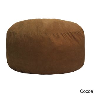 Gold Medal Comfort Cloud 4 foot Foam Bean Bag Brown Size Jumbo