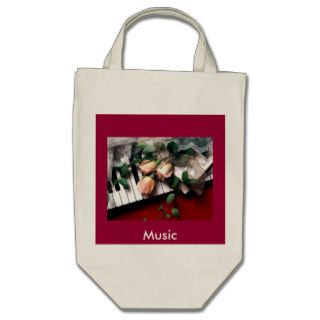 pink piano, Music Tote Bag