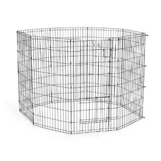 Midwest Life Stages Exercise Pen with Split Door 24" x 24" 8 panels 524SDR  Pet Crates 