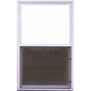 West Palm 500 Series Aluminum Single Pane Replacement Single Hung Window (Fits Rough Opening 20.125 in x 39.375 in; Actual 19.125 in x 38.375 in)
