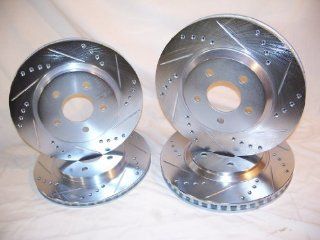 2010 2011 2012 2013 Ford Mustang GT 5.0 Front & Rear Brake Disc Rotors +Ceramic Pads Automotive