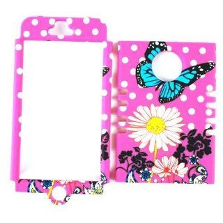Cell Armor I5 RSNAP TE523 Rocker Snap On Case for iPhone 5   Retail Packaging   Butterfly and Daisy's Cell Phones & Accessories