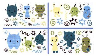 CoCaLo Peek A Boo Monsters Wall Appliques  Wall Decor Stickers  Baby