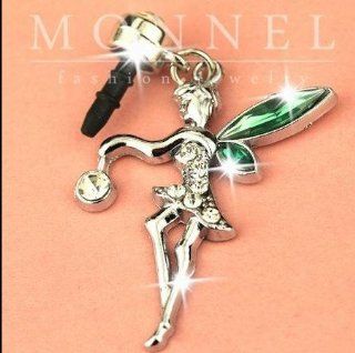 Ip524 Cute Tinkerbell Fairy Anti Dust Plug Cover Charm for Iphone 4 4s Cell Phones & Accessories