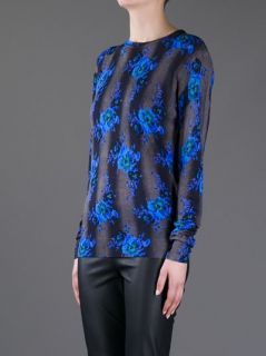 Christopher Kane Floral Print Sweater