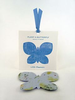 'plant a butterfly' seed paper gift by plant a bloomer