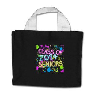 Neon Graffiti Class of 2014 Seniors Graduation Tote Bags