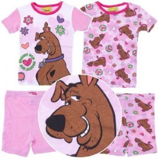 Scooby Doo "Scooby Doo" Pink 4 pc Pajamas Set 4 6X (6X) Clothing