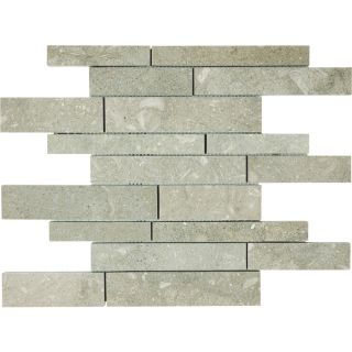 Seagrass Limestone Natural Stone Mosaic Wall Tile (Common 12 in x 12 in; Actual 12 in x 12 in)