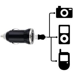 Black Universal Mini USB Car Charger Adapter (Pack of 2) Eforcity Cell Phone Chargers