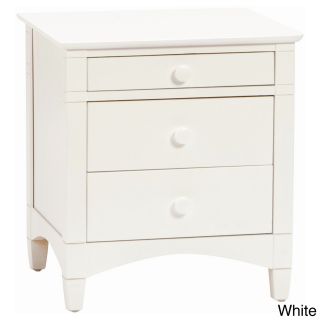 Bolton Furniture Essex 3 drawer Nightstand White Size 3 drawer