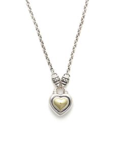Two Tone Heart Pendant Necklace by Scott Kay