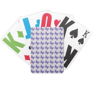 Purple Butterflies Low Vision Playing Cards