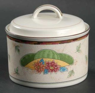 Mikasa Country Garden Sugar Bowl & Lid, Fine China Dinnerware   Stoneware,Garden