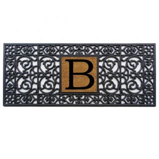 Rubber Monogrammed Doormat (17x41)