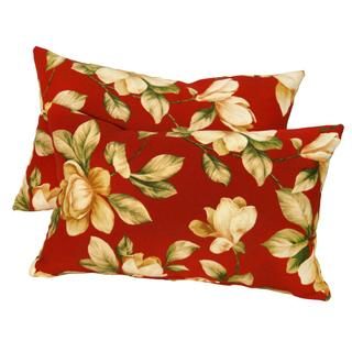 19x12 inch Rectangular Outdoor Roma Floral Accent Pillows (set Of 2)