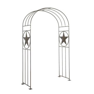 Garden Treasures 54 in W x 84 in H Powder Coated Star Design Garden Arbor