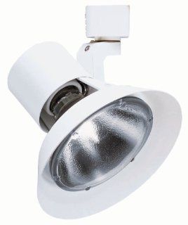 Juno Lighting R532WH Trac Lites Flared Gimbal Line Voltage PAR30 Lamp Holder, White   Track Lighting Heads  
