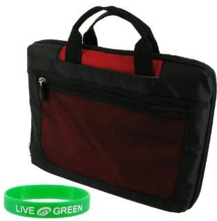 Acer AO532h 2588 10.1 Inch Onyx Blue Netbook Carrying Bag (Checkpoint Friendly   Red / Black) Computers & Accessories