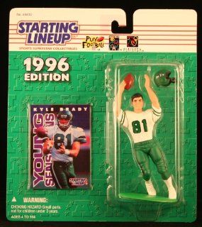 KYLE BRADY / NEW YORK JETS 1996 NFL Starting Lineup Action Figure & Exclusive NFL Collector Trading Card Toys & Games