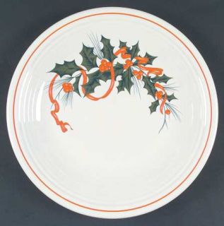Homer Laughlin  Holiday Fiesta (With Ribbon) Dinner Plate, Fine China Dinnerware