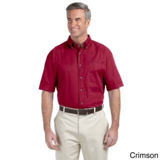 Devon and Jones Mens Short Sleeve Titan Twill Shirt Red Size XXL