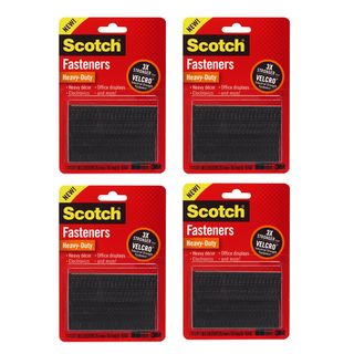 3m Scotch Black All weather Fasteners (pack Of 4)