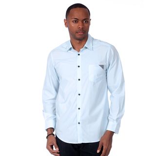 Something Strong Something Strong Mens Solid Slim Fit Shirt Blue Size S