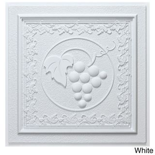 Udecor Grape Vines 24 inch Ceiling Tiles (pack Of 10)