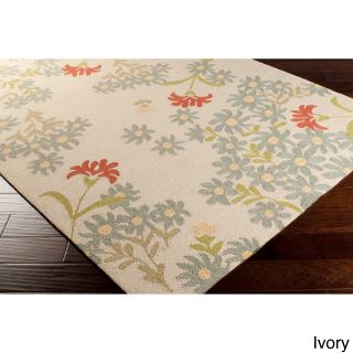 Paule Marrot Cannes Hand hooked Contemporary Floral Rug (33 X 53)