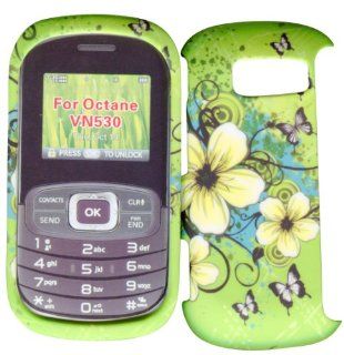 Hawaiin Flower LG Octane VN530 Verizon Case Cover Phone Hard Cover Case Snap on Faceplates Cell Phones & Accessories