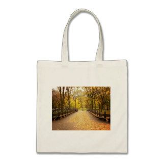 A Trail of Autumn Leaves, Central Park, NYC Canvas Bag