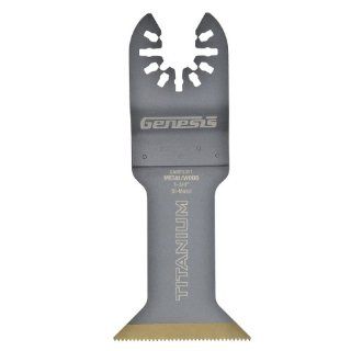 Genesis GAMT531T 1 3/4 Inch Titanium Coated Bi Metal Flush Cut Blade   Quick Change Discs  