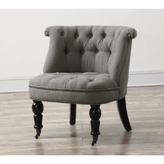 Lily Grey Linen Chair
