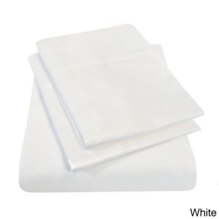 Home Source International Ultra fine Cotton Sheet Set White Size Queen