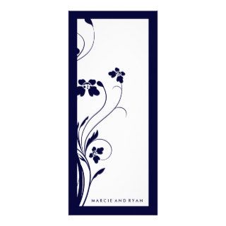311 Floral High Rise Program  Midnight Blue Personalized Invitation