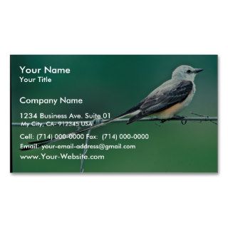 Scissor tailed flycatcher business card template