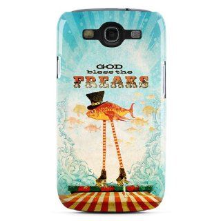 God Bless The Freaks Design Clip on Hard Case Cover for Samsung Galaxy S3 GT i9300 SGH i747 SCH i535 Cell Phone Cell Phones & Accessories