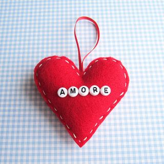 personalised love heart decoration by ilovehearts