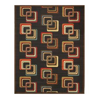 Black Retro chick Rug (710 X 910)