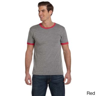 Alternative Mens Contrast Ringer Crew Neck T shirt Red Size XXL