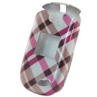 CoverON Hard Snap on Shield With PINK PLAID CHECKERED Design Faceplate Cover Sleeve Case for ZTE A210 CAPTR II (CRICKET) [WCC479] Cell Phones & Accessories