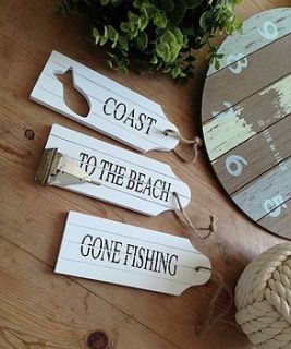 single wooden nautical door hanger by the hiding place