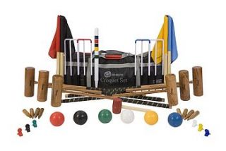 six player pro croquet set by uber games