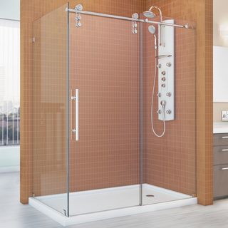 Dreamline Enigma Z 34 1/2 X 48 3/8 Frameless Sliding Shower Enclosure