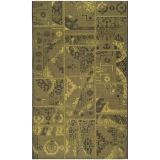 Safavieh Palazzo Black/green Over dyed Chenille Area Rug (4 X 6)