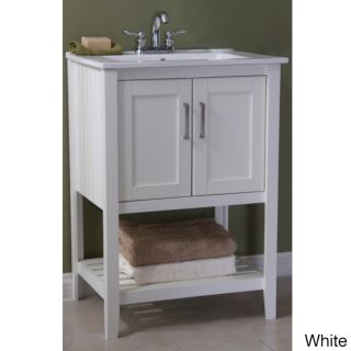 Legion Furniture Ceramic top 24 inch Single Sink Bathroom Vanity White Size Single Vanities