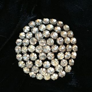 large 1920's vintage paste brooch by iamia