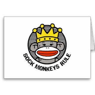 Sock Monkeys Rule Card