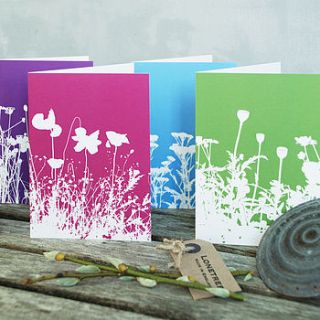 bright floral cards by lonetree